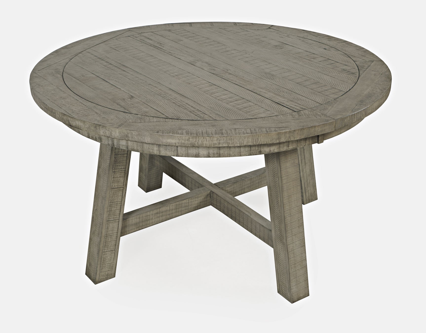 Telluride Driftwood Round Ext Dining Table