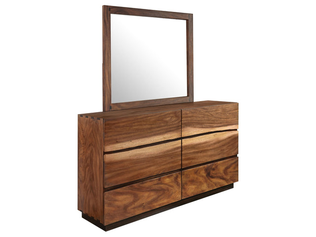 Winslow Smokey Walnut Dresser and Mirror - Ornate Home