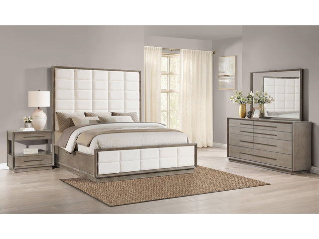 Durango Washed Oak 4-piece Eastern King Bedroom Set - Ornate Home