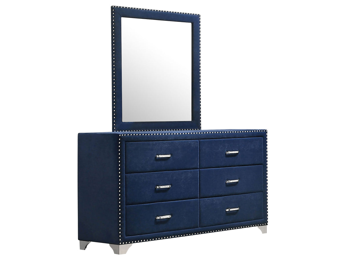 Melody Pacific Blue Dresser and Mirror - Ornate Home