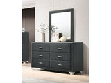 Melody Grey Dresser and Mirror - Ornate Home