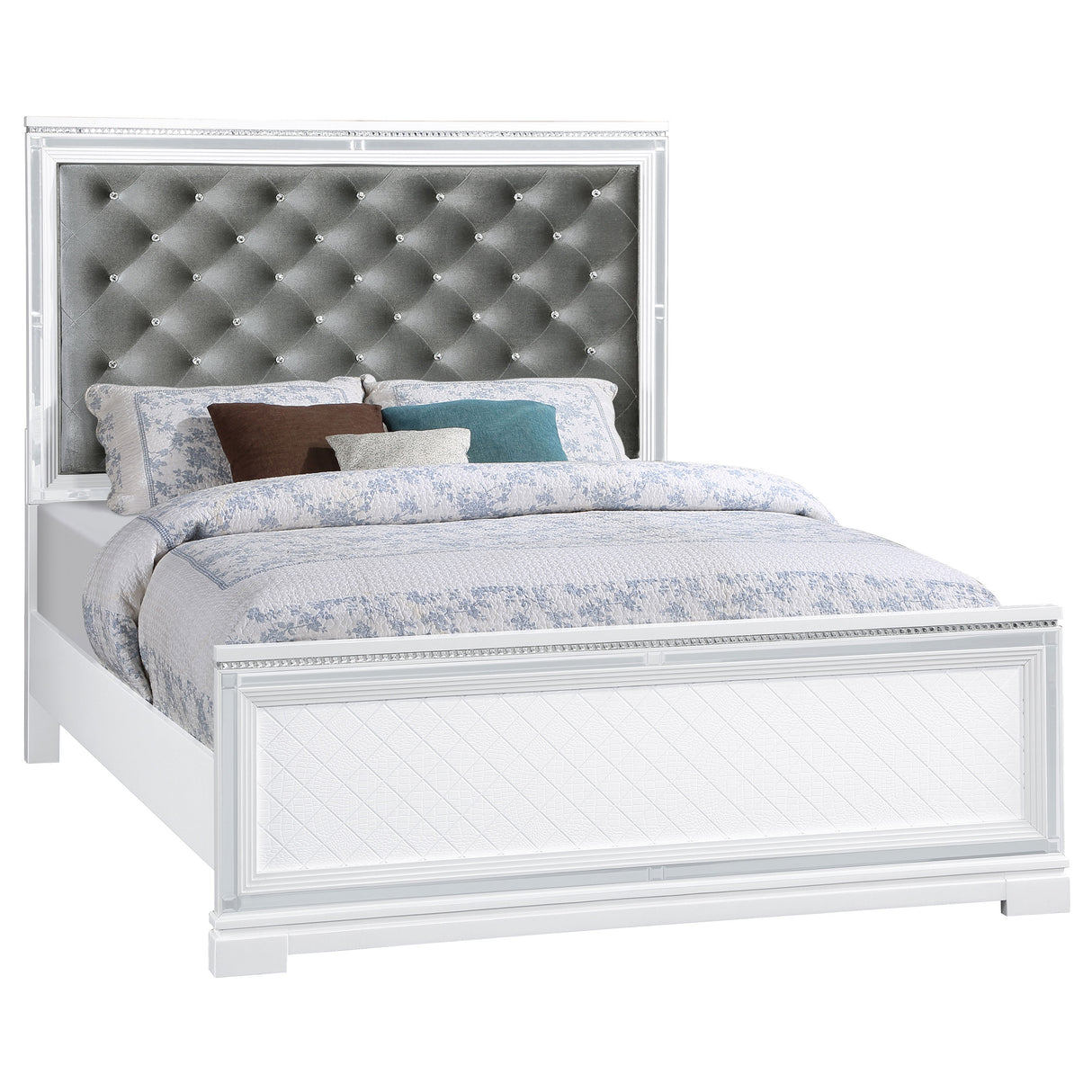 Eleanor White California King Panel Bed - Ornate Home