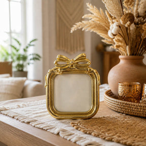 Chapman Gold Resin Photo Frame with Bow