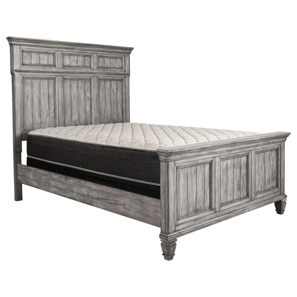 Avenue Weathered Grey Eastern King Panel Bed - Ornate Home