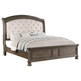 Emmett Walnut & Beige 4pc Queen Bedroom Set - Ornate Home