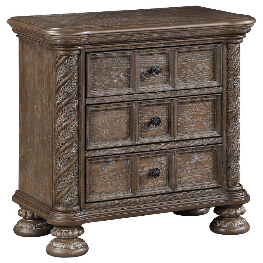 Emmett Walnut Nightstand - Ornate Home