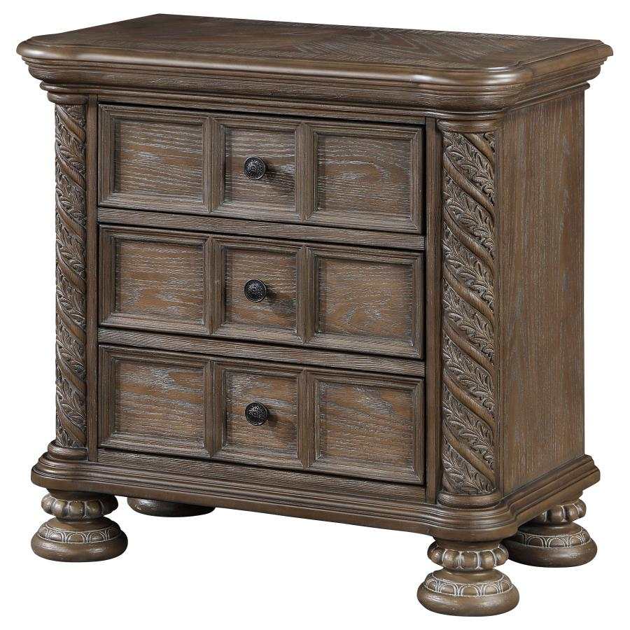 Emmett Walnut Nightstand - Ornate Home