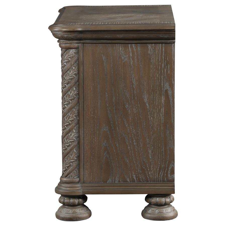 Emmett Walnut Nightstand - Ornate Home