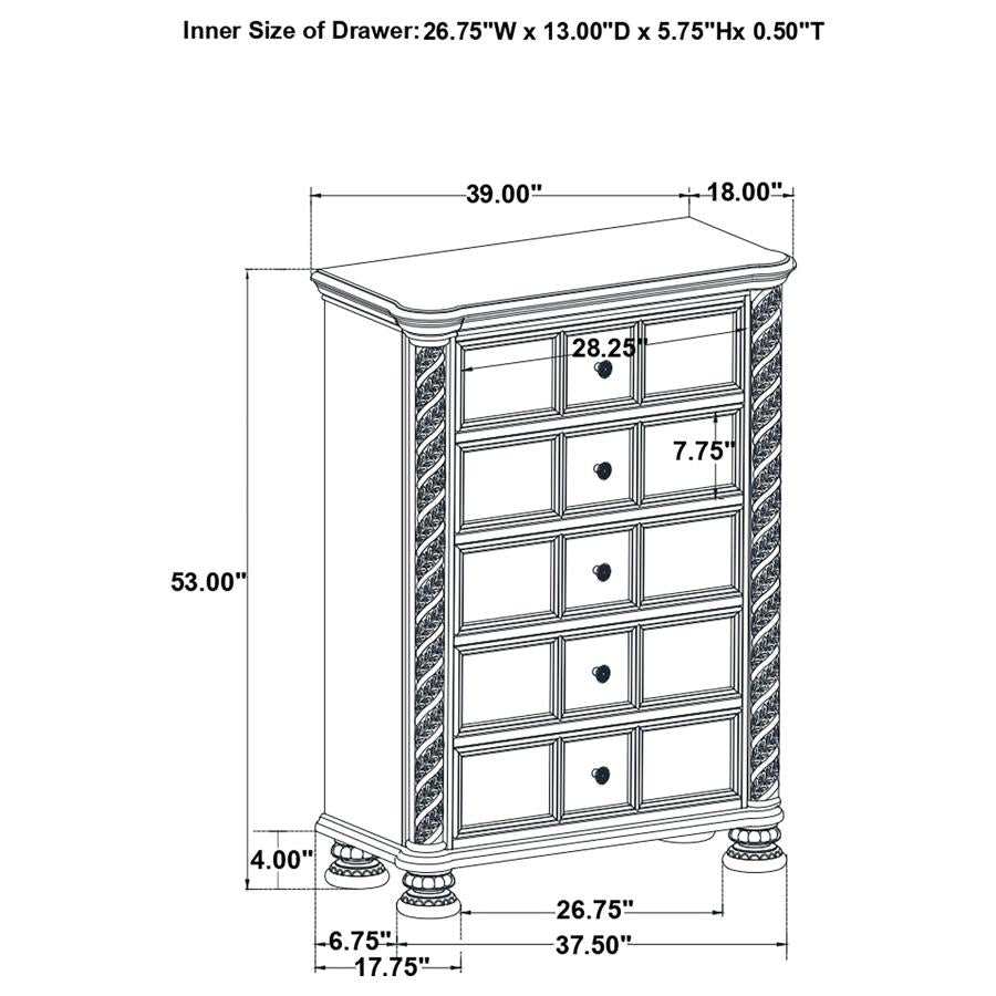 Emmett Walnut Chest - Ornate Home