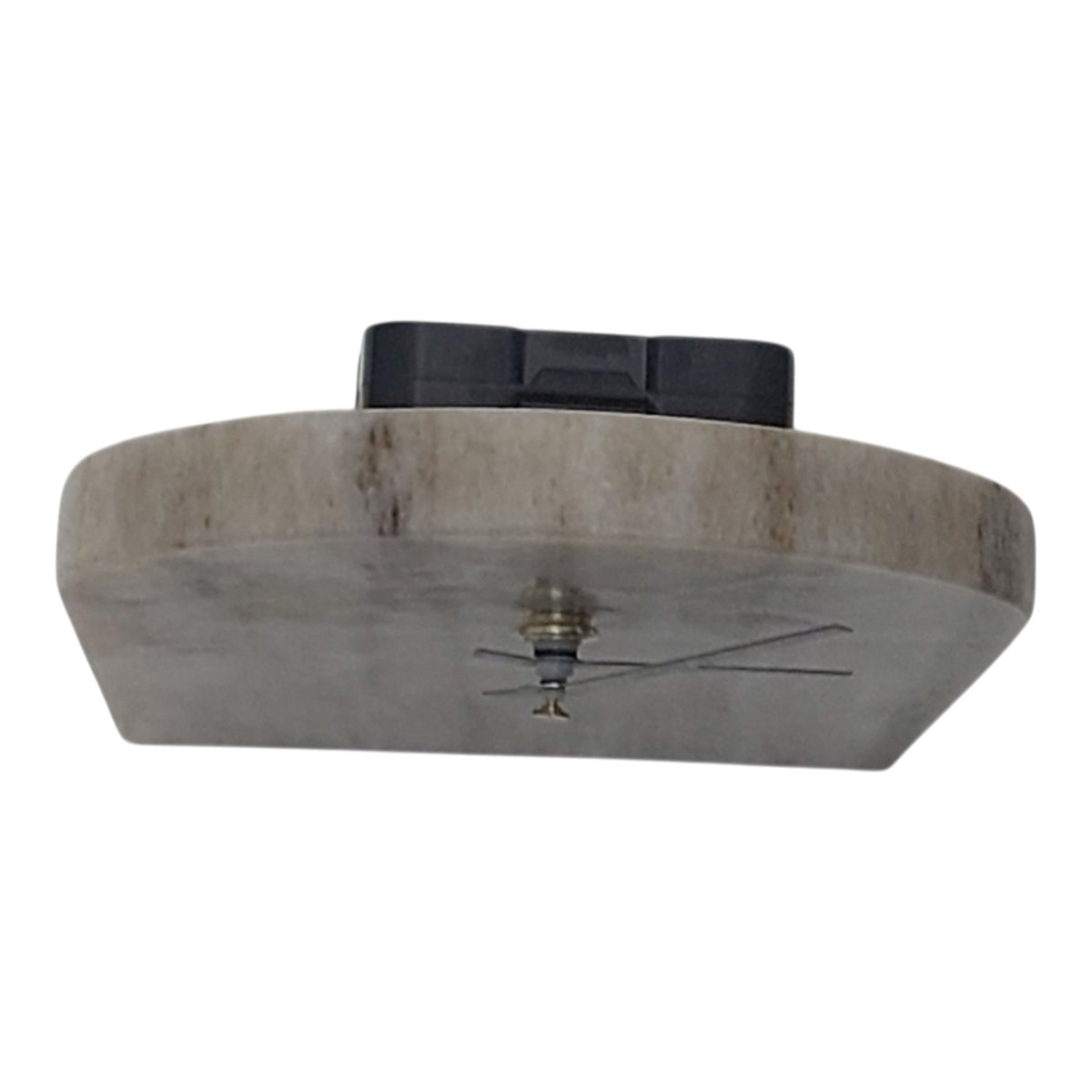 Claussenius Beige/Brown Arch Marble Table Clock