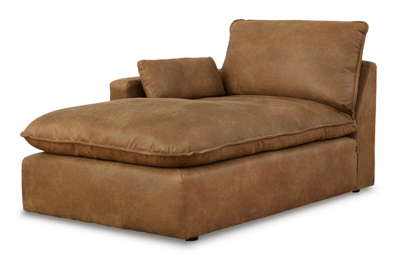 (Online Special Price) Marlaina Caramel 3pc LAF Chaise Sectional - Ornate Home
