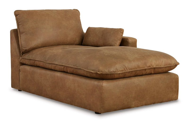 (Online Special Price) Marlaina Caramel 3pc RAF Chaise Sectional - Ornate Home