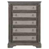 Cresswell Weathered Taupe / Weathered Tan 5-drawer Chest of Drawers Weathered Taupe