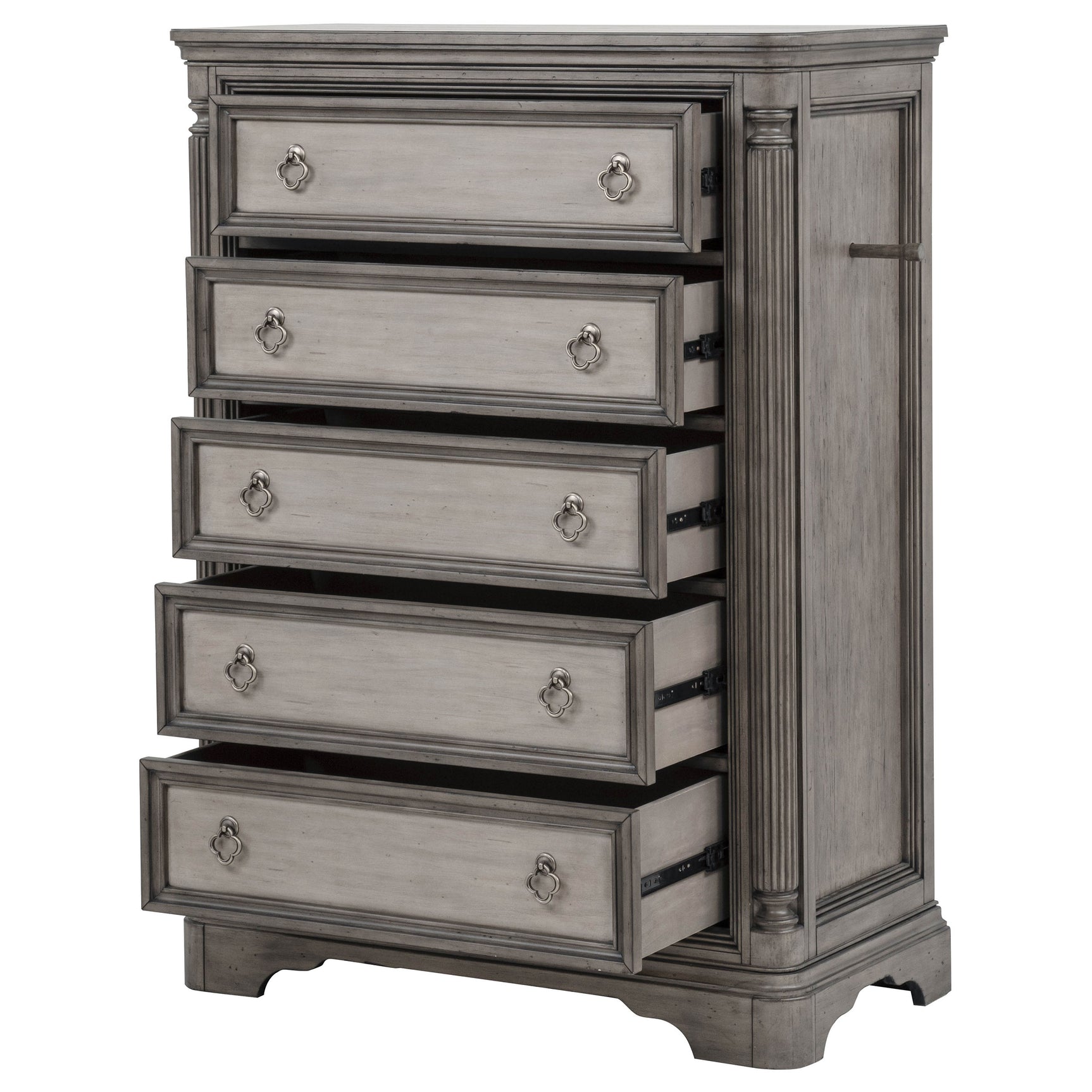 Cresswell Weathered Taupe / Weathered Tan 5-drawer Chest of Drawers Weathered Taupe