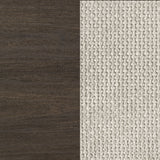 Farre Dark Brown Eastern King Upholstered Platform Panel Bed