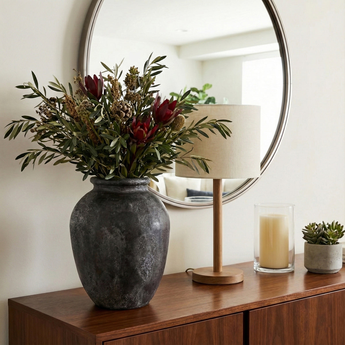 Duncanrun Black Terracotta Vase