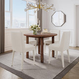 Bodhi Golden/Ivory Round Dining Table w/ 4 Wilson Chair