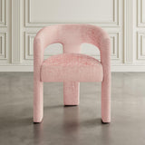 Nash Black/Pink Dining Table w/ 4 Gwen Chairs