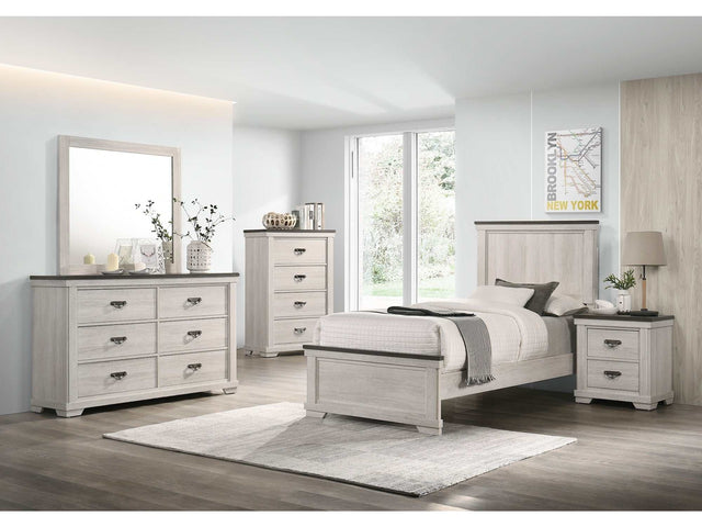 Leighton Two Tone Panel Youth Bedroom Set - Ornate Home