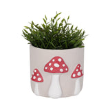 Breckrun Red/White Magic Mushroom Applique Planter