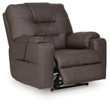 Belmone Pike Gunmetal Power Lift Recliner