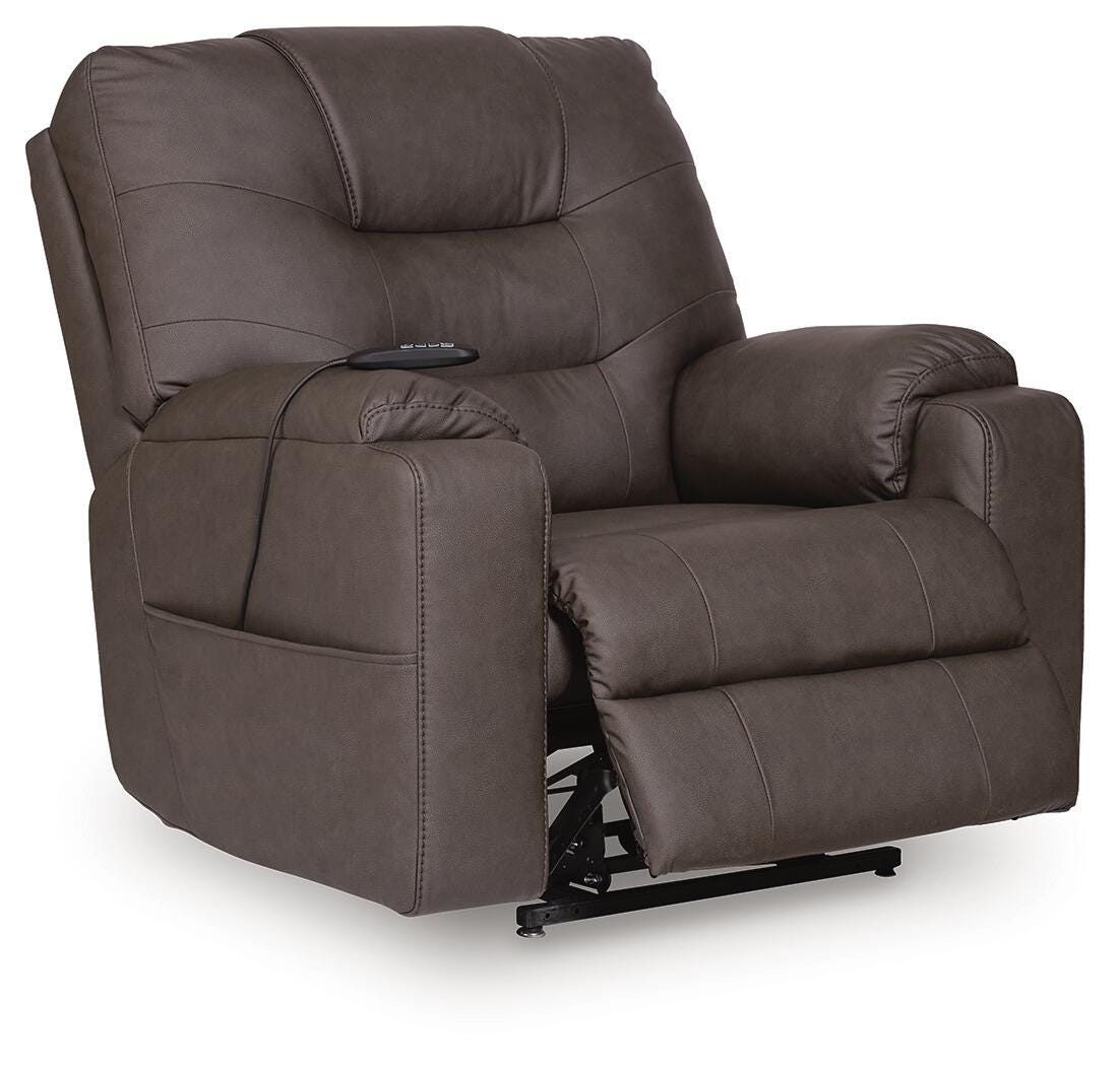 Belmone Pike Gunmetal Power Lift Recliner