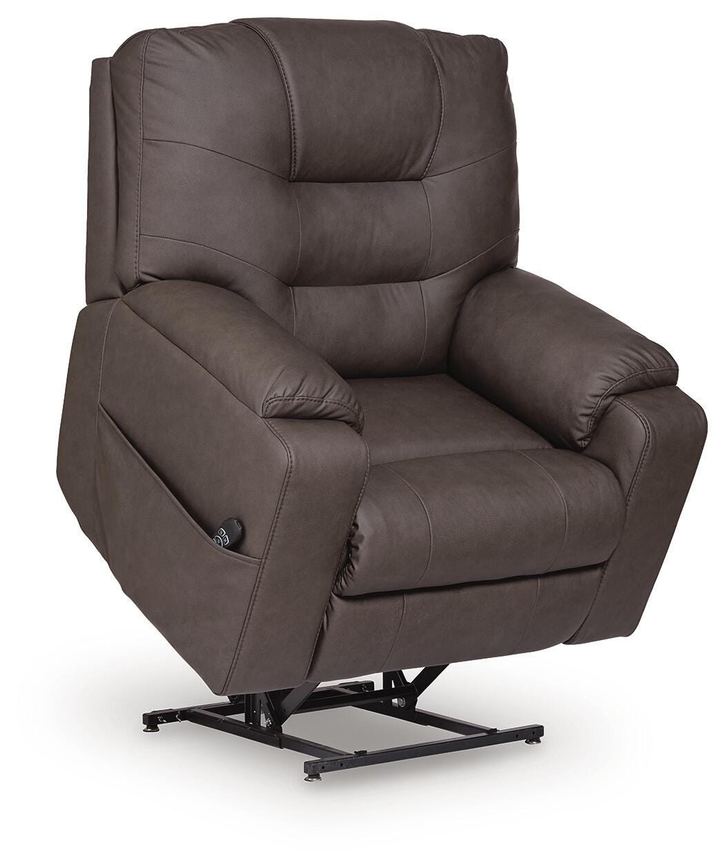 Belmone Pike Gunmetal Power Lift Recliner