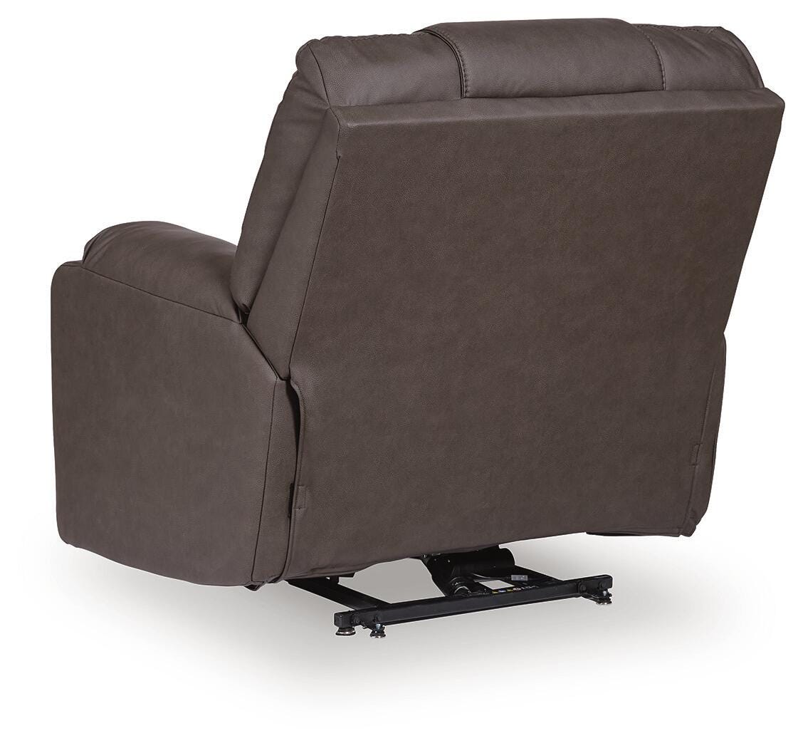 Belmone Pike Gunmetal Power Lift Recliner