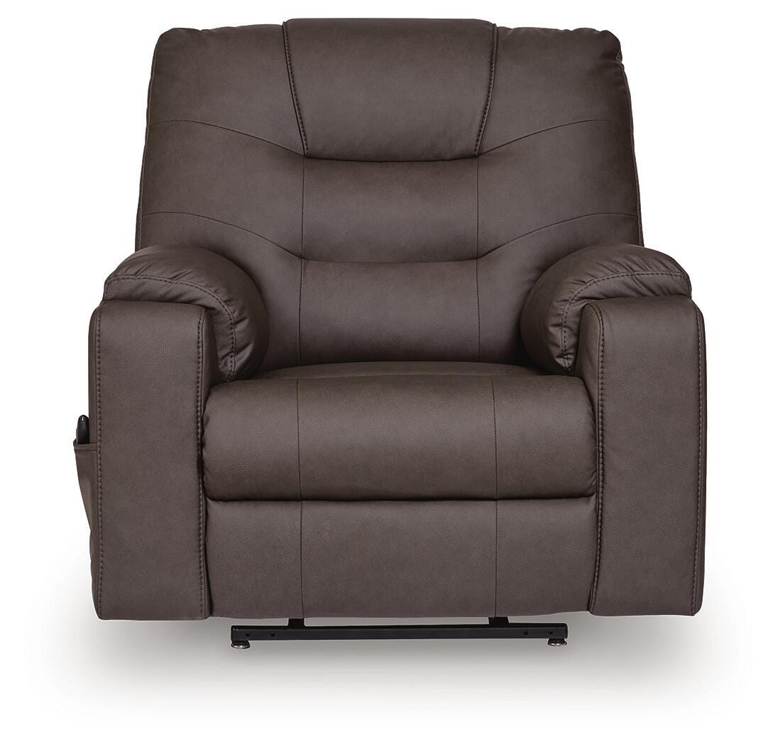 Belmone Pike Gunmetal Power Lift Recliner
