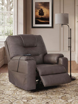 Belmone Pike Gunmetal Power Lift Recliner