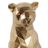 London Gold Sitting Leopard
