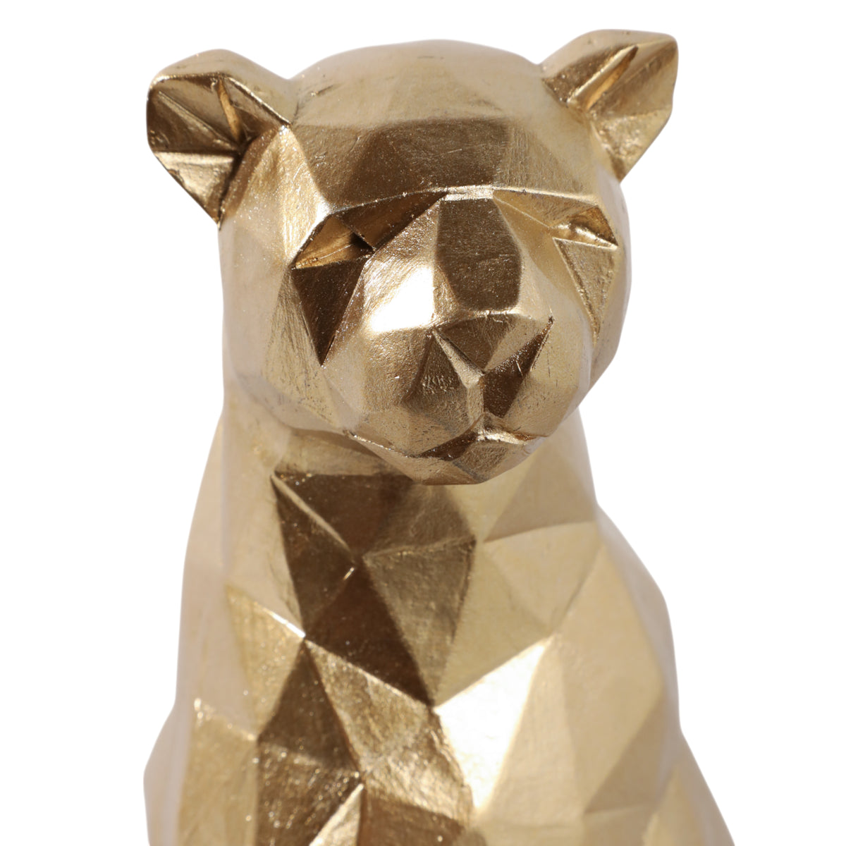 London Gold Sitting Leopard