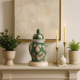 Jakeview Green/Brown/White Small Chinoiserie