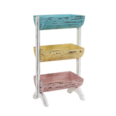 23” Three Shelf Farmhouse Multipurpose Stand/Planter - Ornate Home