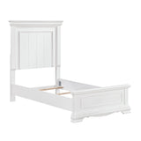York White Twin Bed