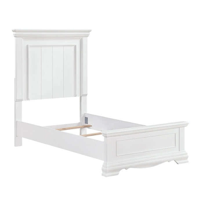York White Twin Bed
