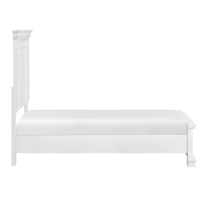 York White Twin Bed