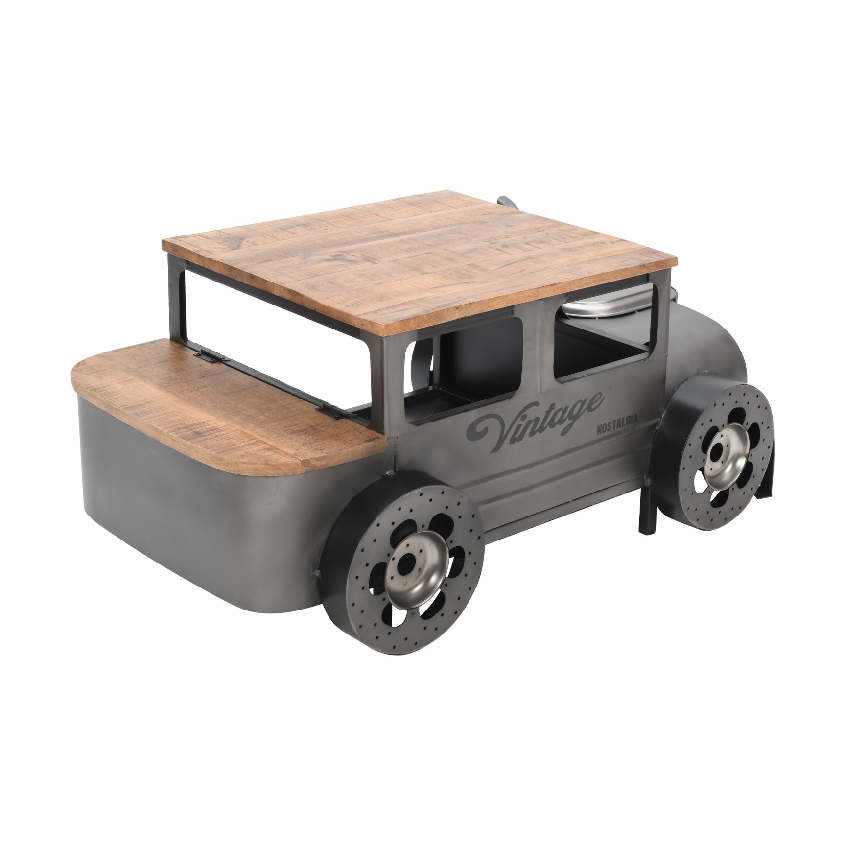 Glory Days Brown/Gray Vintage Car Coffee Table