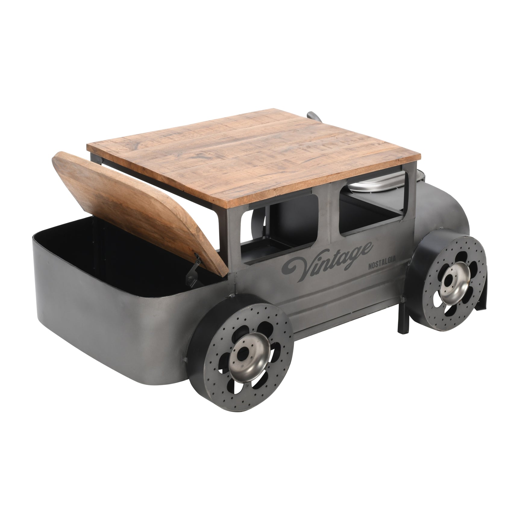 Glory Days Brown/Gray Vintage Car Coffee Table