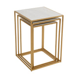 3pc Gold Marble Nesting Set
