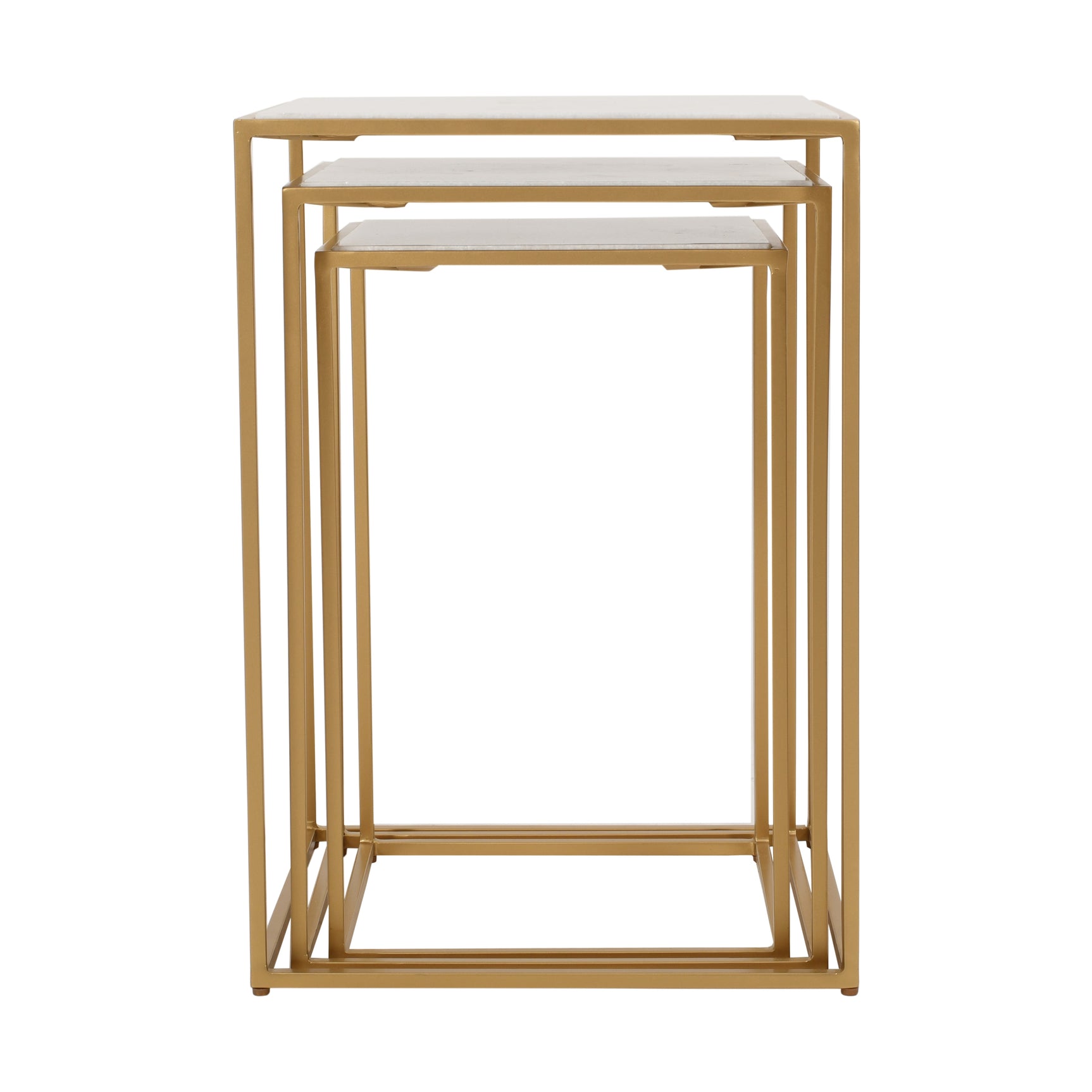 3pc Gold Marble Nesting Set