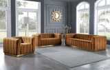 Harbor Saddle 86.5" Velvet Upholstered Sofa
