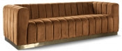 Harbor Saddle 86.5" Velvet Upholstered Sofa