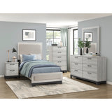 Westport Silver Twin Platform Bed