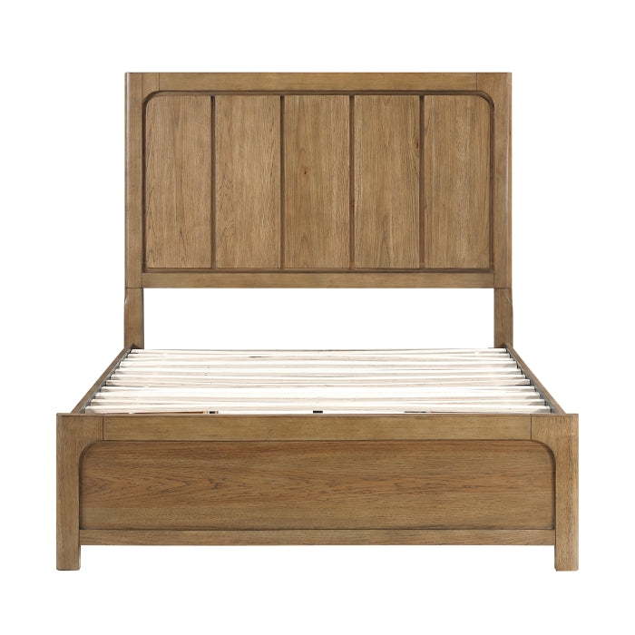 Charlotte Brown Queen Platform Bed With Storage Side Rails