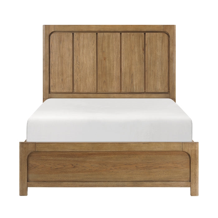 Charlotte Brown Queen Platform Bed With Storage Side Rails