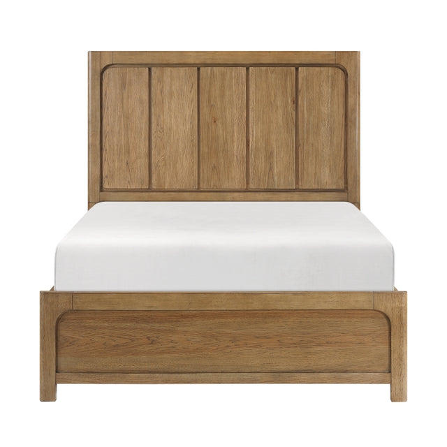Charlotte Brown Queen Platform Bed With Storage Side Rails