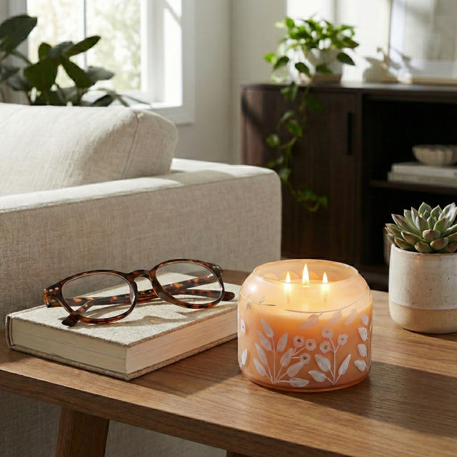 Flynnshaw Pink/Ivory Jasmine Candle