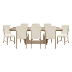 Wilshire Beige 9pc Dining Set