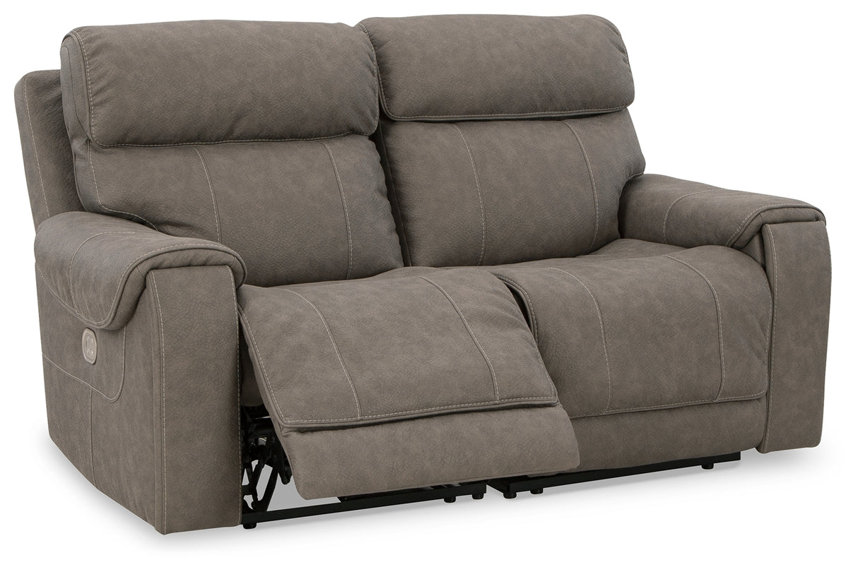 Starbot Fossil 2-Piece Power Reclining Sectional Loveseat - Ornate Home